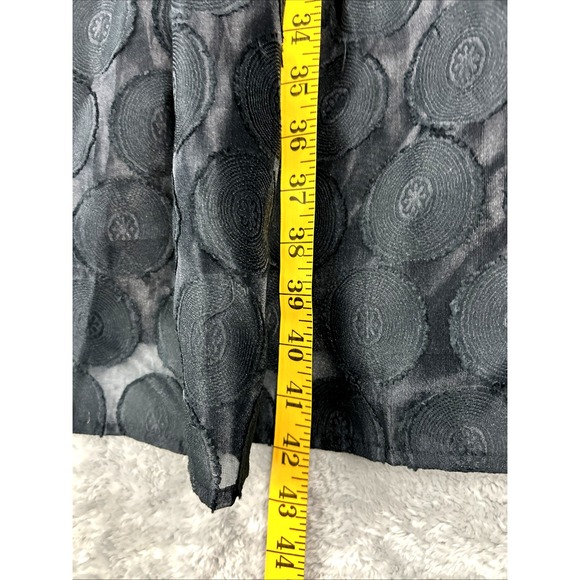 Tommy Hilfiger Dress Womens Size 10 Blue/Black Sleeveless Belted Sheer - Picture 6 of 8